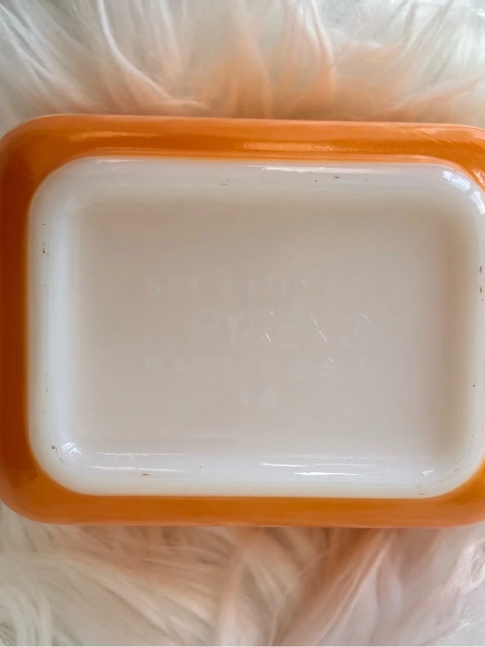 Vintage Pyrex 501-B Orange Fridgie 1.5 Cup Refrigerator Dish 501-C Lid